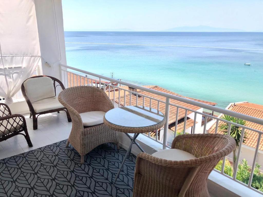 Cozy Seaview Apartment Siviri Exterior foto