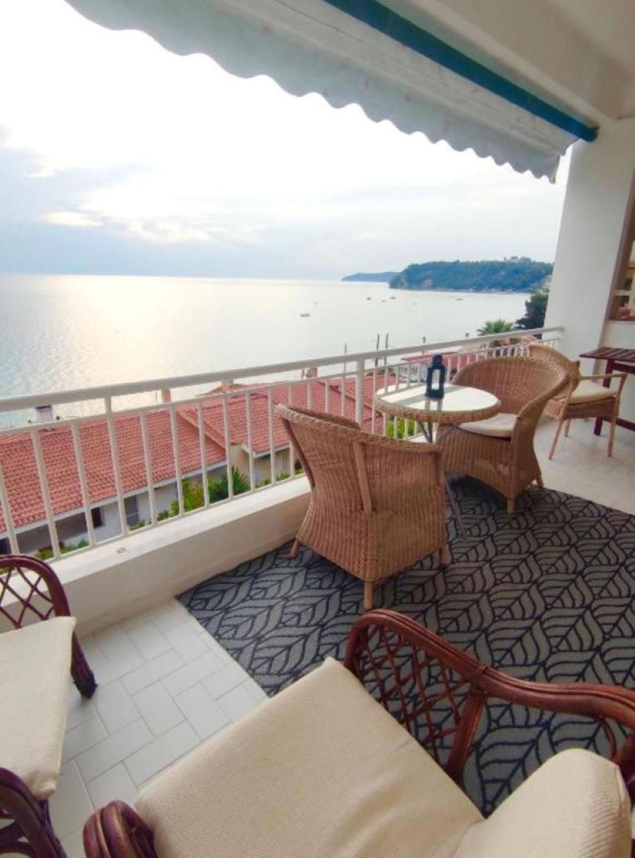 Cozy Seaview Apartment Siviri Exterior foto